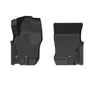 Nissan Frontier Crew Cab Floor Mats - Front - Husky Liners - WeatherBeater - Black - `08-`21